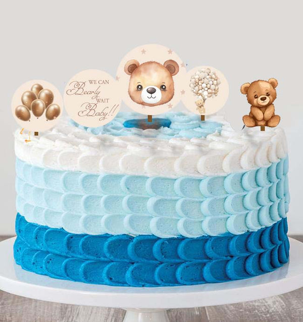 We Can Bearly Wait Baby Shower Party Cake Decorating Kit