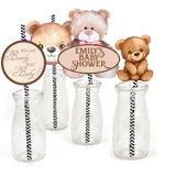 We Can Bearly Wait Theme Baby Shower Party Paper Decorative Straws