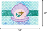 Mermaid Theme Birthday Table Mats for Decoration