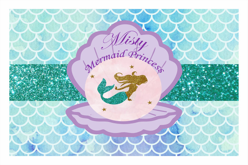 Mermaid Theme Birthday Table Mats for Decoration