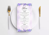 Wedding  Menu Card