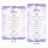 Wedding  Menu Card