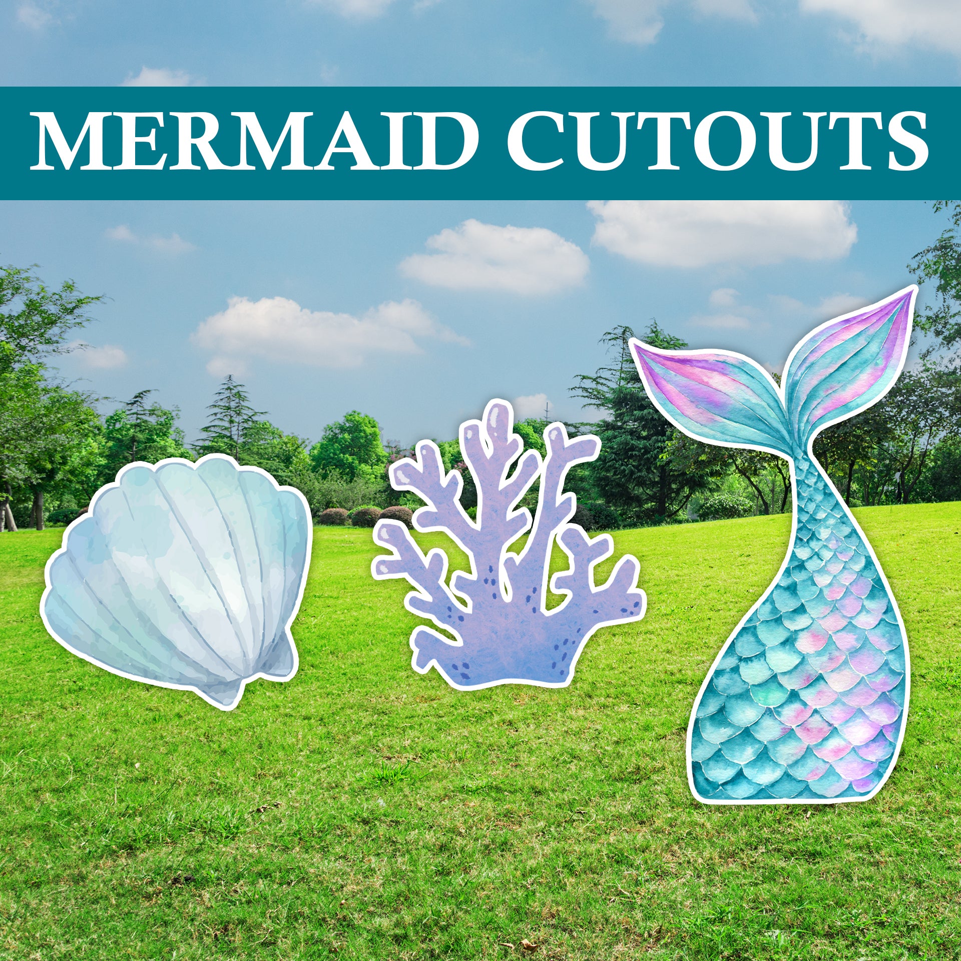 Mermaid/ Under The sea Cutouts or Props