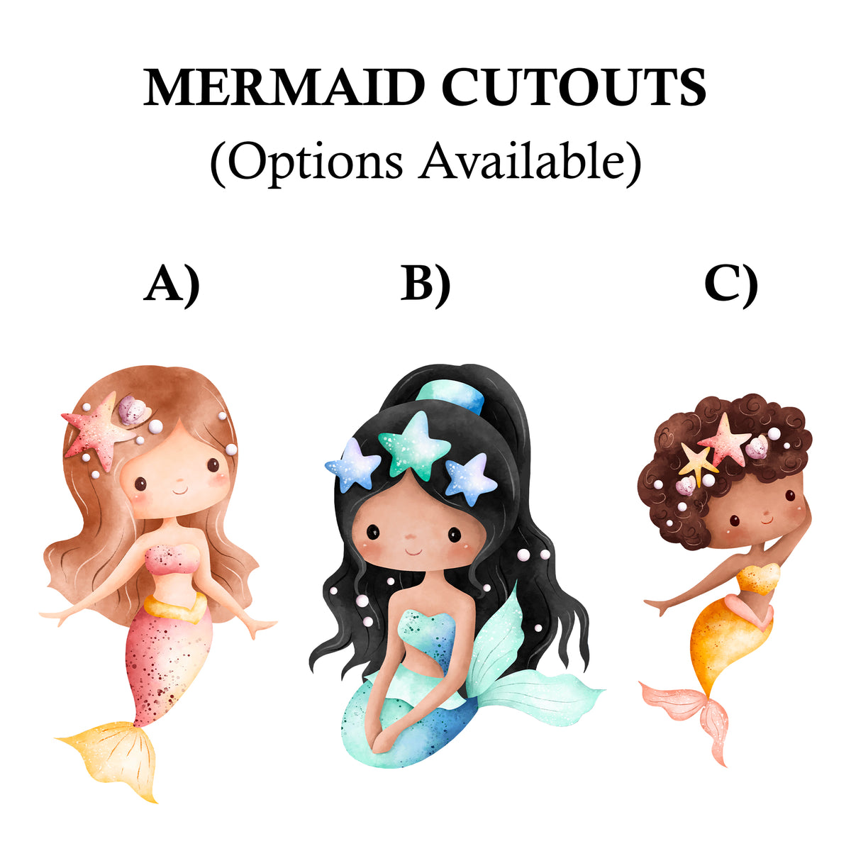 Mermaid Theme Props / Cutouts