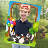 Panda Birthday Party Selfie Photo Booth Frame