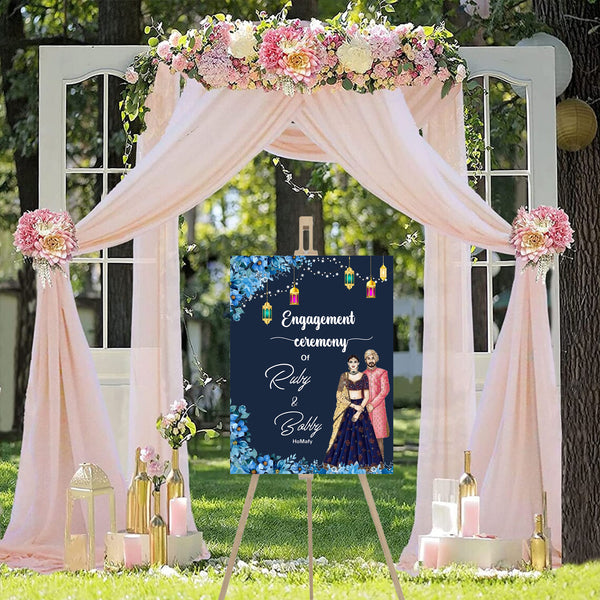 Engagement Ceremony Welcome Board for Decoration