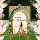 Mehndi Ceremony Signage or Welcome Board for Decoration