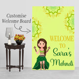 Mehndi Ceremony Signage or Welcome Board for Decoration