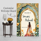 Mehndi Ceremony Signage or Welcome Board for Decoration