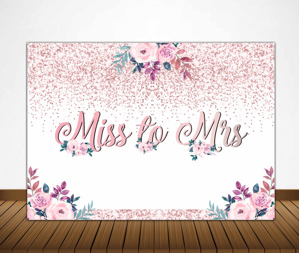 Bride to be Party Bachelorette Party Personalized Backdrop.