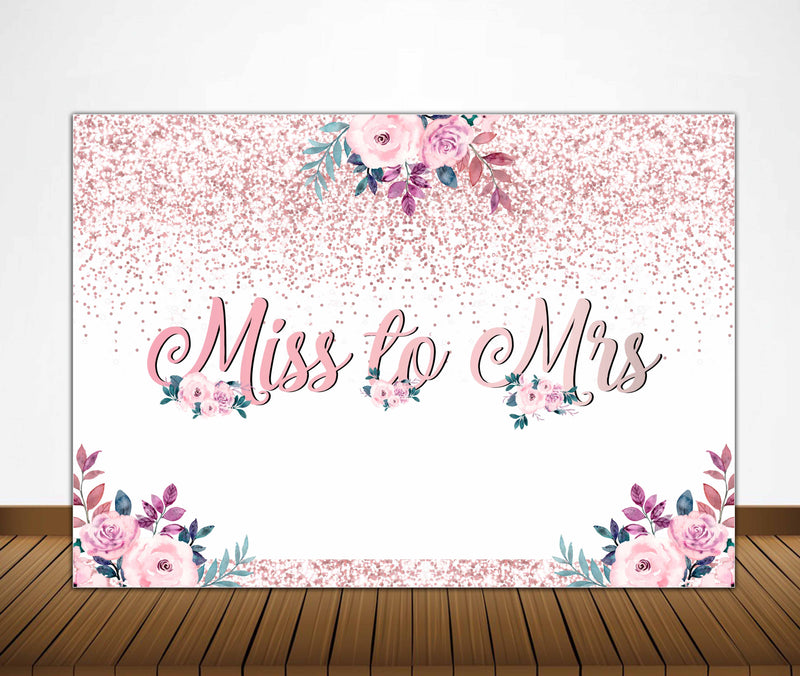 Bride to be Party Bachelorette Party Personalized Backdrop.