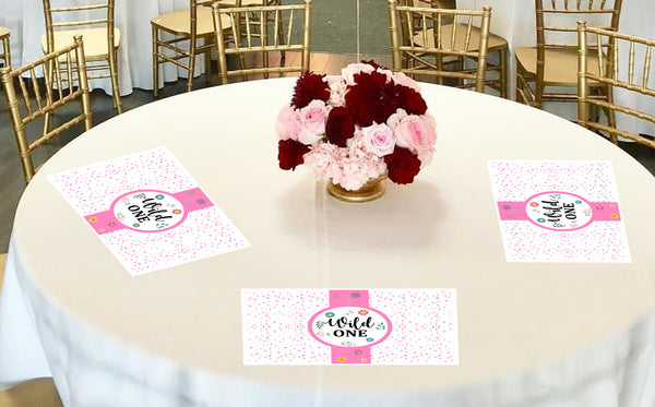 Wild One Theme Birthday Table Mats for Decoration