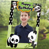 Panda Birthday Party Selfie Photo Booth Frame