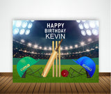 Cricket Birthday Party Personalized Backdrop.