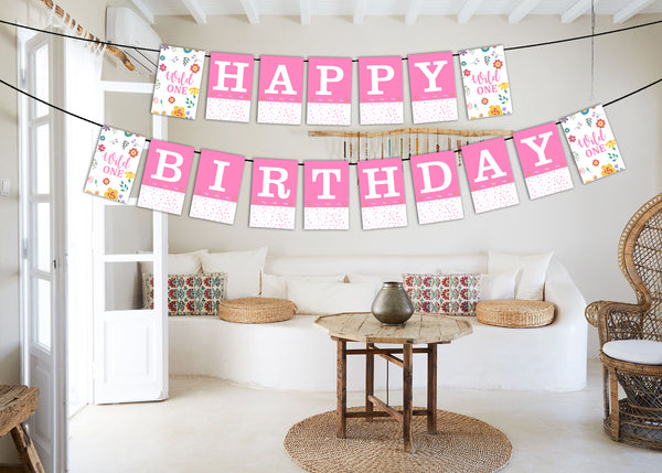 Wild One Theme  Birthday Party Banner for Decoration