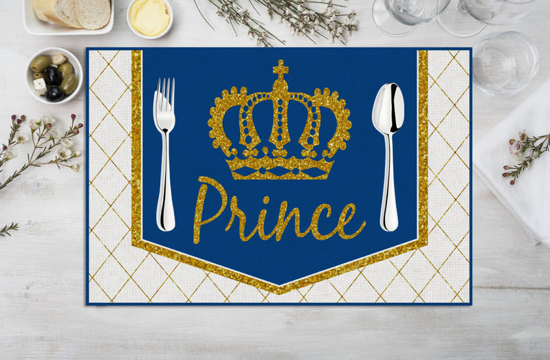 Prince Theme Birthday Table Mats for Decoration