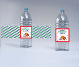 Sports Theme Water Bottle Labels