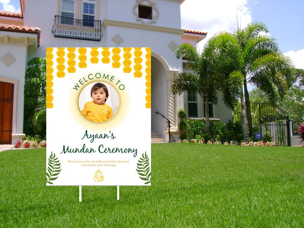 Mundan Ceremony  Personalized Poster/Welcome Board