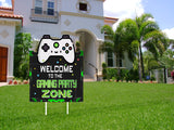 Gaming Theme Birthday Party Yard Sign/Welcome Board