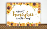 "What It Will Bee" Baby Shower Theme Party Backdrop.