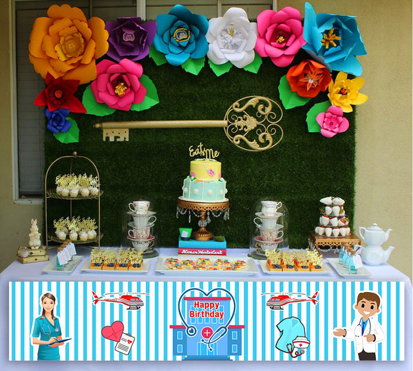 Doctor Theme Birthday Party Long Banner for Decoration