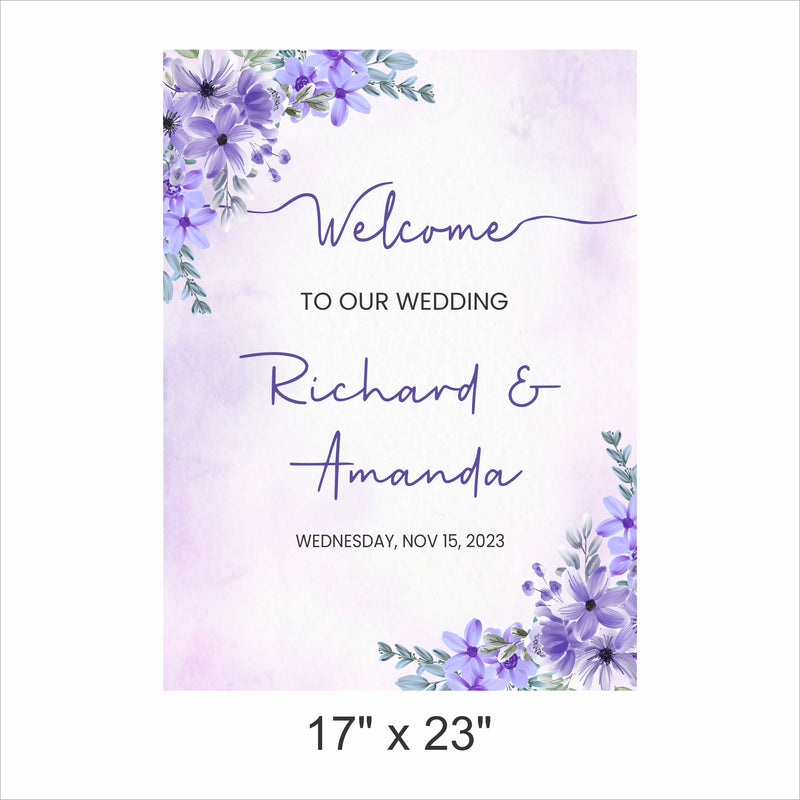 Wedding Welcome Sign Board for Decoration