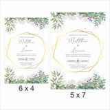 Greenery Theme Wedding  E- Invite/Printed Invitation Card