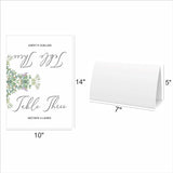 Greenery Theme Wedding Table Numbers/ Table Place Cards