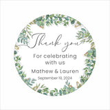 Greenery Theme Wedding Thank You Favor Tag / Stickers