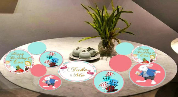 Tea Party Theme Birthday Party Table Confetti