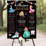 Princess Theme Customized Milestone Board for Kids Birthday Party