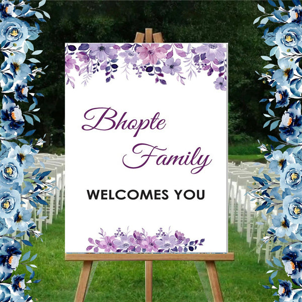 Wedding Ceremony Welcome Board for Decoration