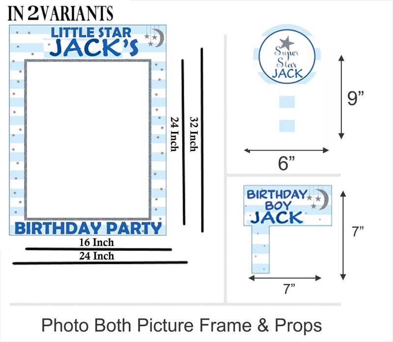 Twinkle Twinkle Little Star Birthday Party Selfie Photo Booth Frame & Props