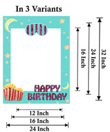 Pyjama Theme Birthday Party Selfie Photo Booth Frame