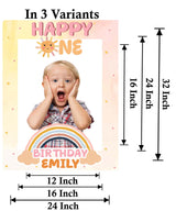 First Trip Around The Sun  Birthday Party Selfie Photo Booth Frame