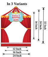 Carnival Theme Birthday Party Selfie Photo Booth Frame