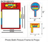 Super Hero Birthday Party Selfie Photo Booth Frame