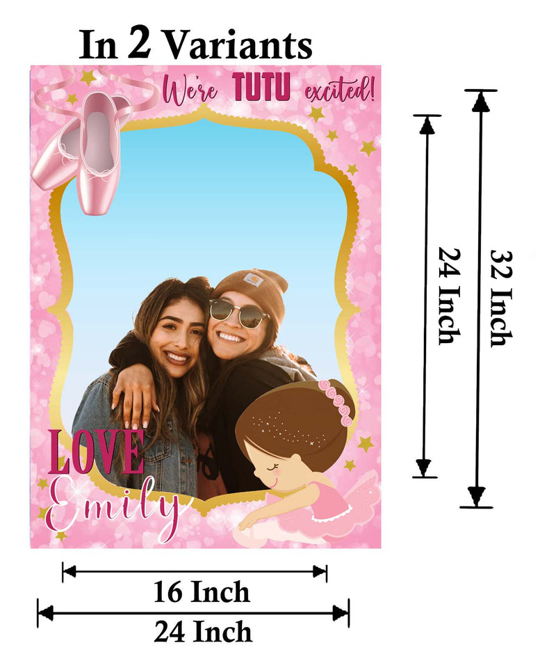 Ballerina Birthday Party Selfie Photo Booth Frame