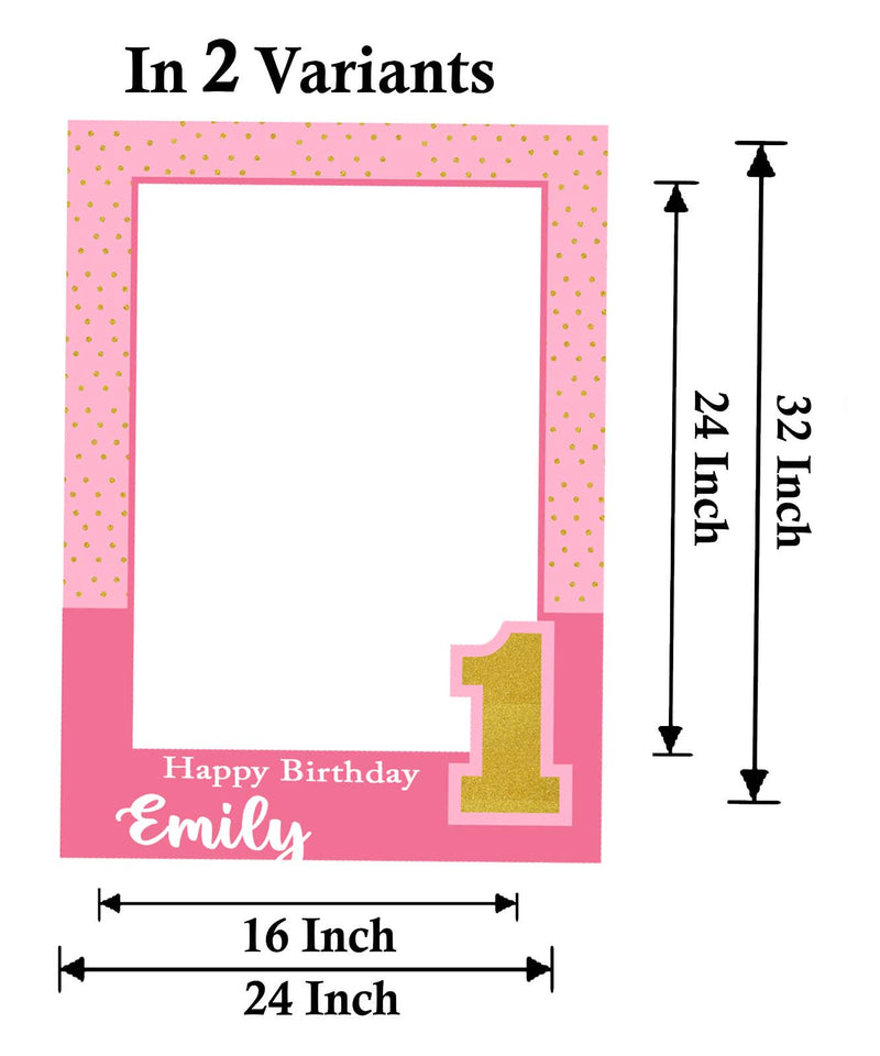 One Is Fun Birthday Party Selfie Photo Booth Frame & Props