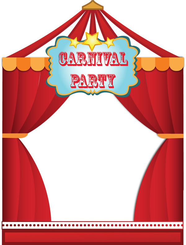 Carnival Theme Birthday Party Selfie Photo Booth Frame