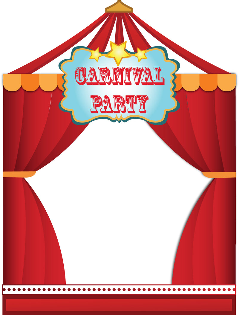 Carnival Theme Birthday Party Selfie Photo Booth Frame