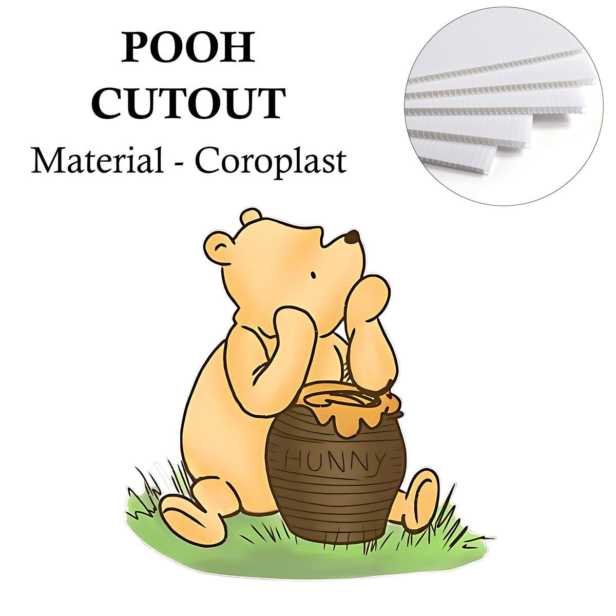 Pooh Party Cutout / Prop