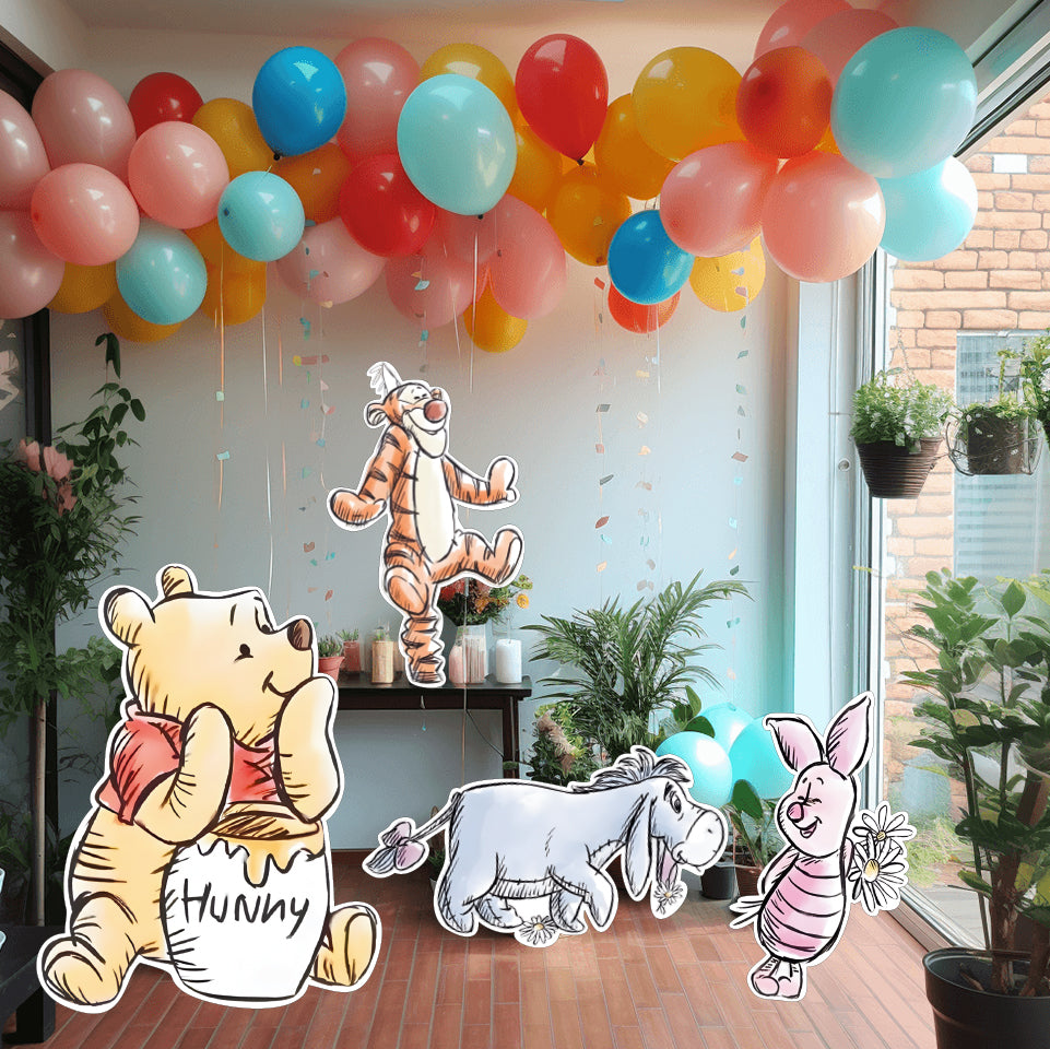 Pooh Party Cutouts / Props