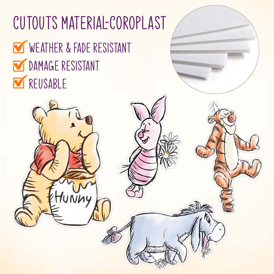 Pooh Party Cutouts / Props