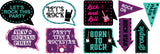 Rockstar Theme Birthday Party Photo Booth Props Kit