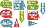 Dinosaur Theme Birthday Party Photo Booth Props Kit