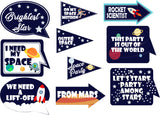 Space Birthday Party Photo Props Kit