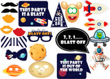 Space Birthday Party Photo Booth Props Kit