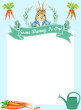 Bunny Birthday Party Selfie Photo Booth Frame & Props