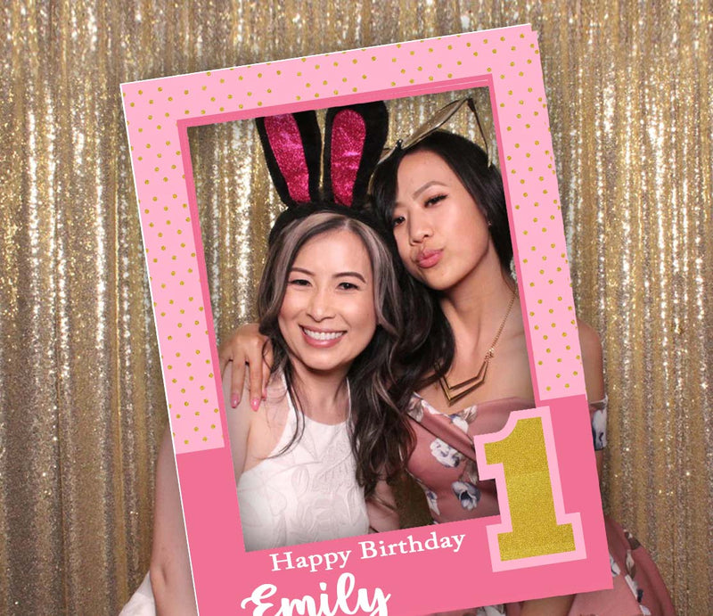 One Is Fun Birthday Party Selfie Photo Booth Frame & Props